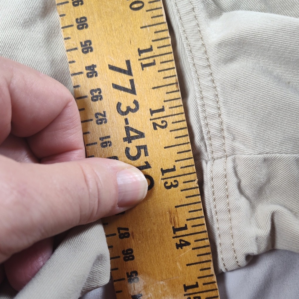 Croft & Barrow Cargo Shorts Mens 46 Khaki Excellent Cotton Elastic Waist Utility - Picture 8 of 10